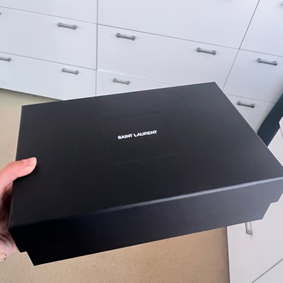 Saint Laurent Sleek Black Storage Box - Picture 1 of 3